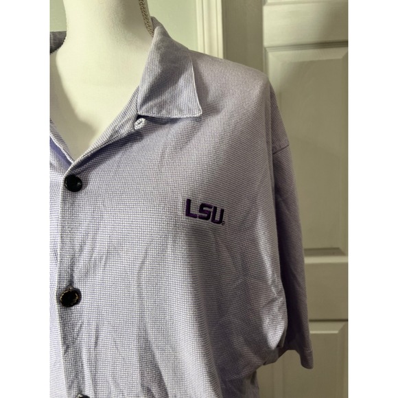 LSU Chillwear Button-Up Performance‎ Shirt Men's XL - Picture 4 of 10